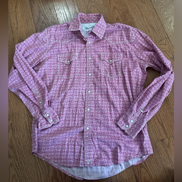 Wrangler Pink Geometric Shirt - Picture 1 of 2